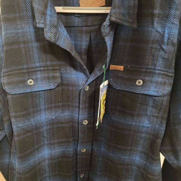 Orvis Classic Collection Men's XL Flannel Shirt Blue Plaid New with Tags - Picture 7 of 7